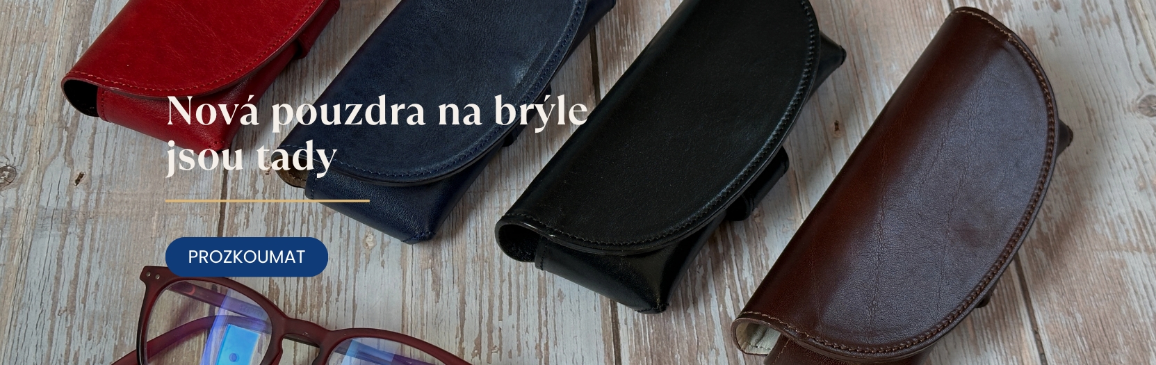 Kožená pouzdra na brýle