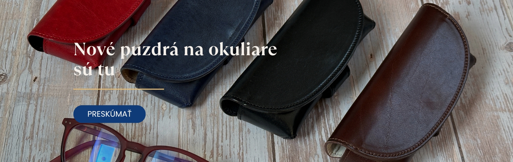 Kožená pouzdra na brýle