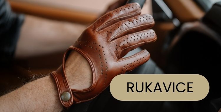 kožené rukavice