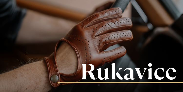 kožené rukavice