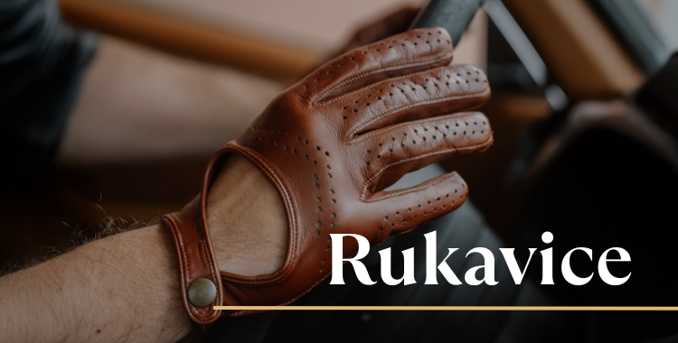 kožené rukavice