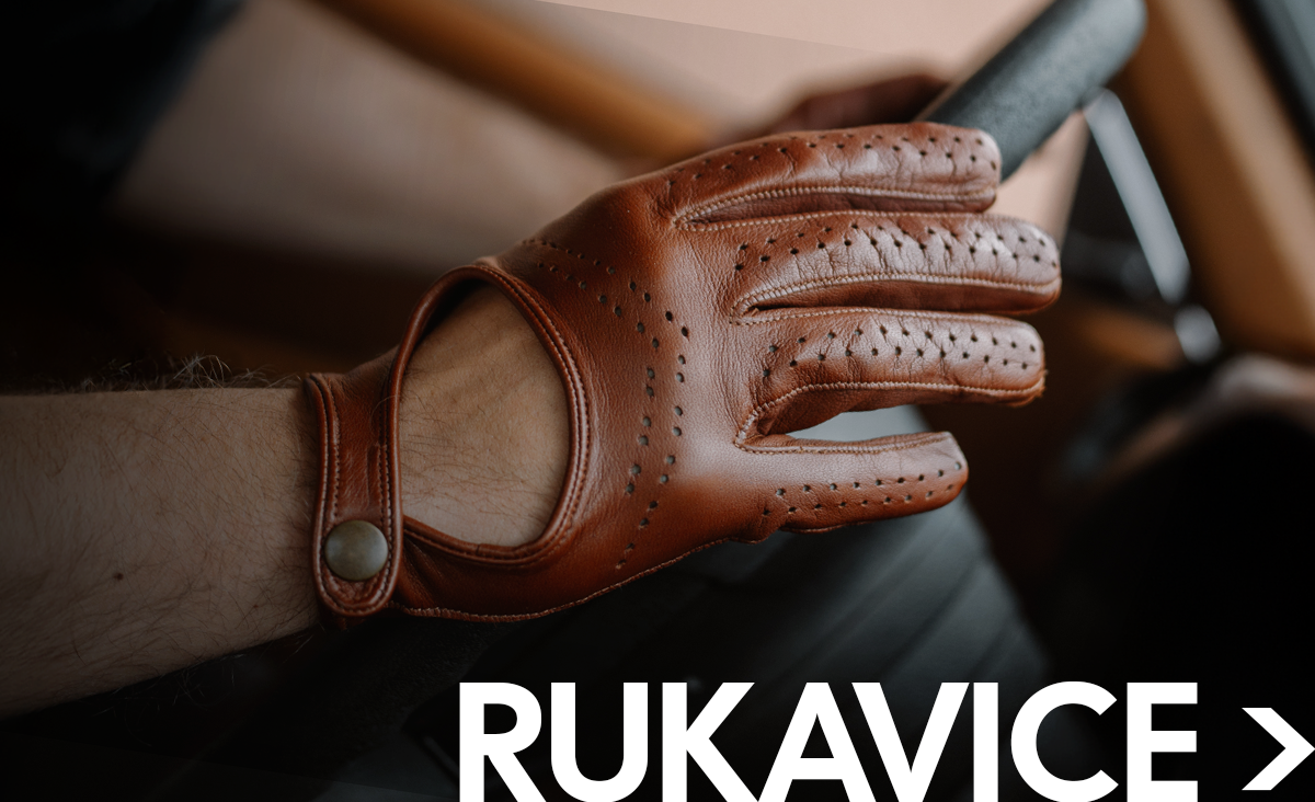 kožené rukavice