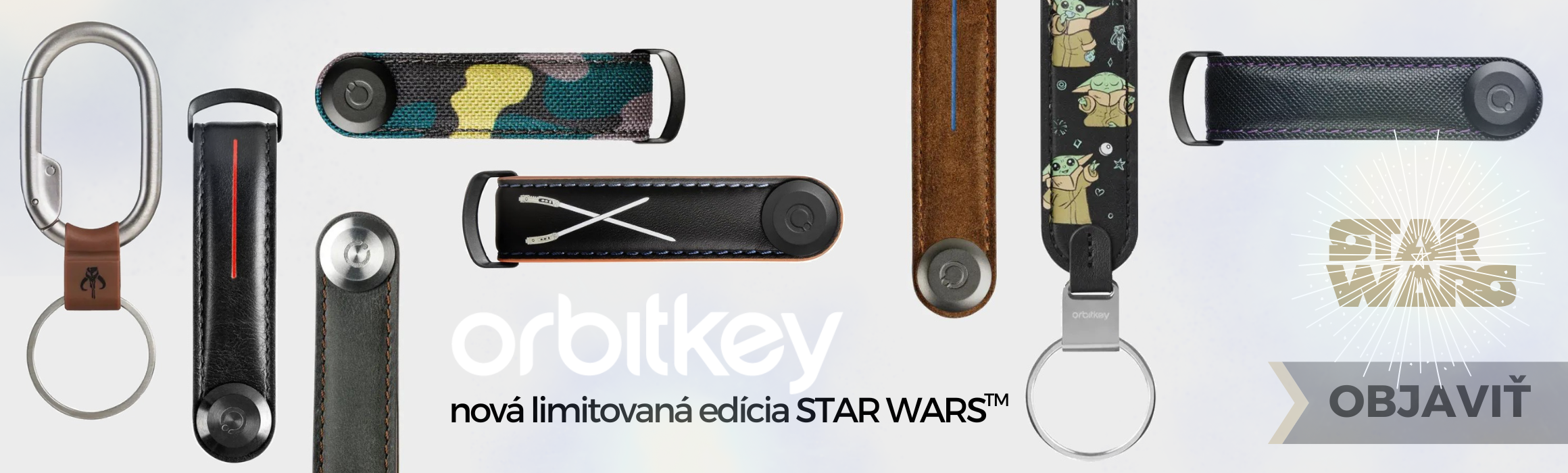 Chytré kľúčenky Orbitkey NOVINKA edícia Star Wars