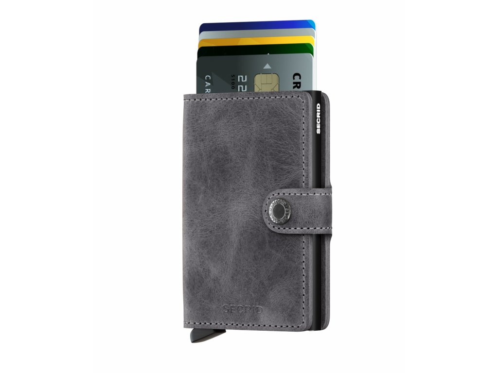 M Vintage Grey Black Front Cards