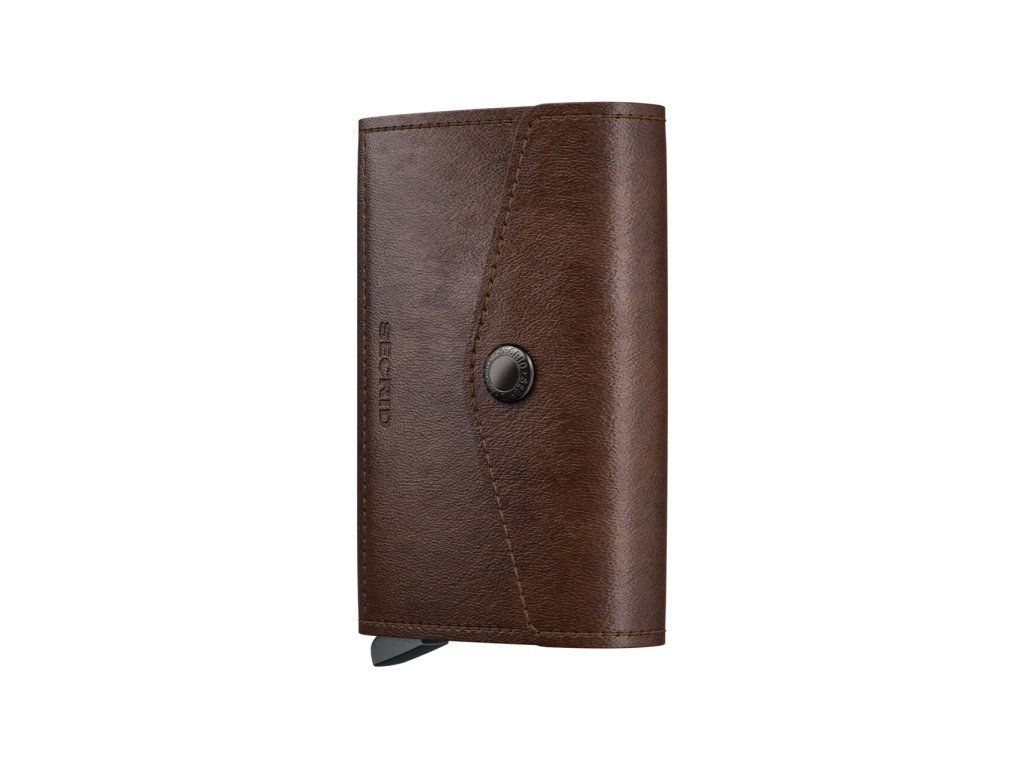 WEB Medium Vintage Envelope Chocolate Brown Front