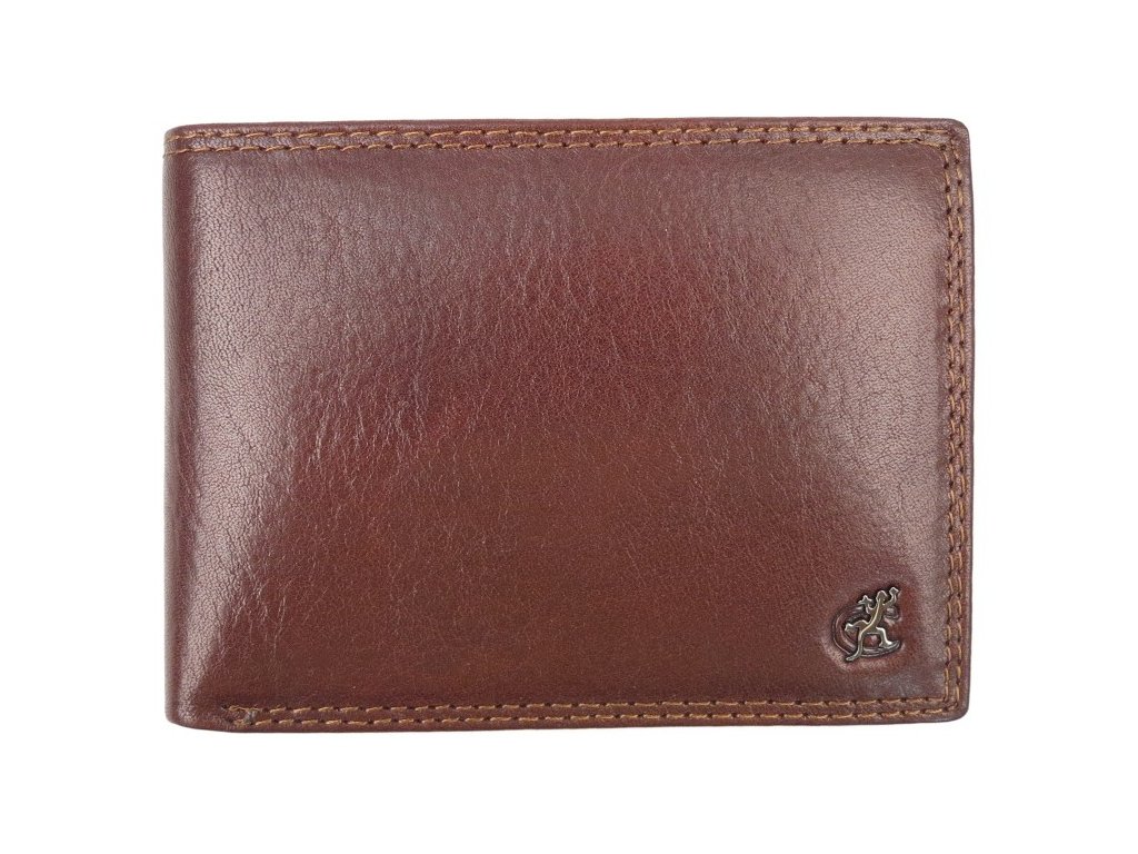 Pánská kožená peněženka Cosset 4460 Komodo hnědá