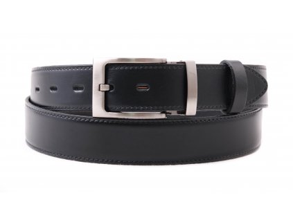 Pánský kožený opasek Penny Belts 3563 společenský černý