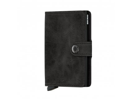 Malá kožená peněženka SECRID Miniwallet Vintage Black