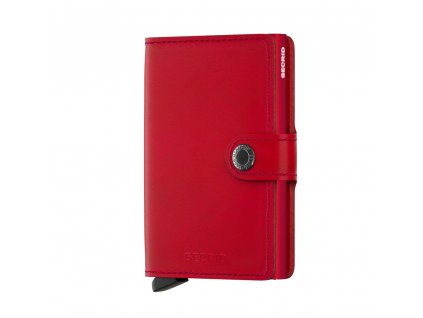 Kožená peněženka SECRID Miniwallet Original Red červená