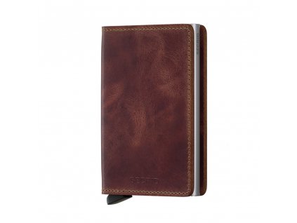 Kožená peněženka SECRID Slimwallet Vintage Brown hnědá
