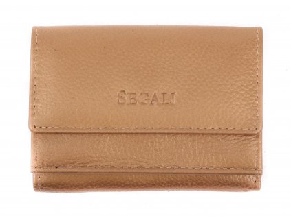 Malá dámska kožená peňaženka Segali SG1756 MINI zlatá