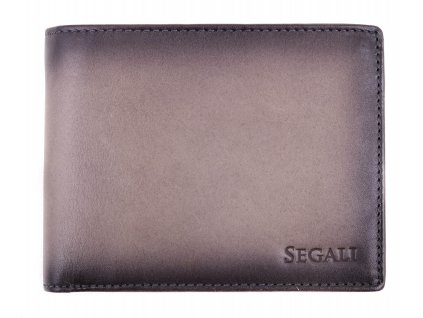 Pánská kožená peněženka Segali 929204030 šedá patina