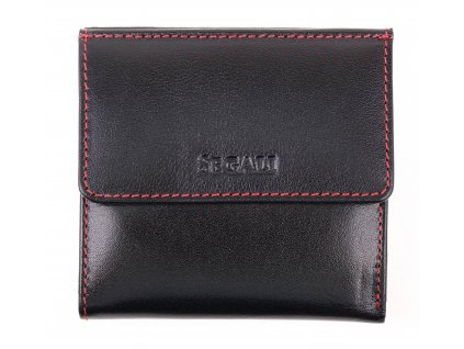 Dámská kožená peněženka Segali SG 60337 černá + červená
