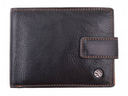 Pánska kožená peňaženka Segali 907.114.2007 C čierna + koňak
