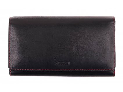 Dámská kožená peněženka Segali SG - 09 černočervená