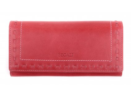 Dámská kožená peněženka Segali SG - 7052 červená