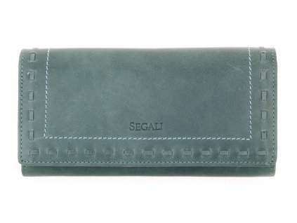 Dámská kožená peněženka Segali SG - 7052 zelená
