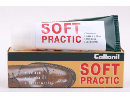 Collonil Soft Practic 75 ml tmavě hnědý - vyživující denní krém na obuv