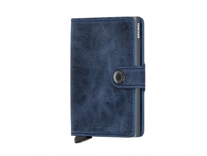 Kožená peněženka SECRID Miniwallet Vintage Blue modrá