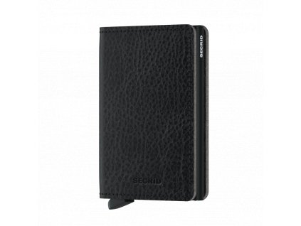 Kožená peněženka SECRID Slimwallet Veg Black černá