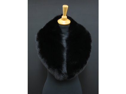 Šálový límec z polární lišky  L261 černý