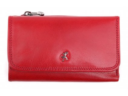 Kožená peňaženka Cosset 4510 Red Komodo červená