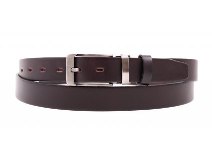 Pánský společenský kožený opasek Penny Belts 311 hnědý NADMĚR