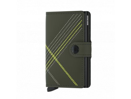 Secrid Miniwallet Stitch Linea Lime Front