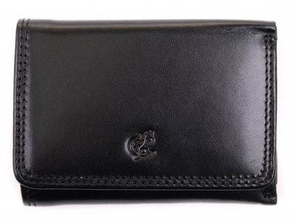 Malá dámská kožená peněženka Cosset 4509 Komodo černá