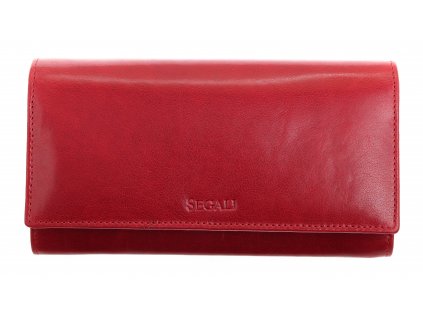 Dámská kožená peněženka Segali SG - 28 vínově červená