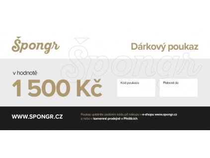 1500 DARCEKOVY POUKAZ SPONGR.CZ
