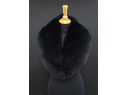 Kožešinový límec z barvené polární lišky L228 černý