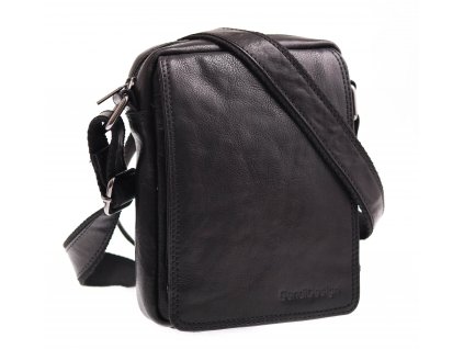 Pánská kožená crossbody taška Sendi Design M 52006 černá