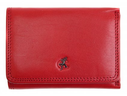 Malá dámska kožená peňaženka Cosset 4509 Red Komodo červená