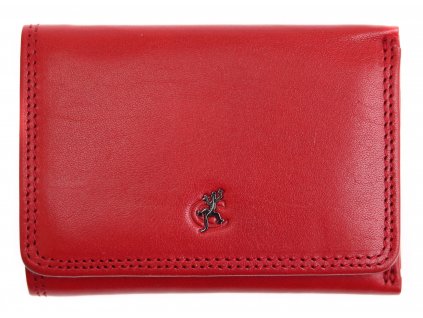 Malá dámská kožená peněženka Cosset 4509 Red Komodo červená