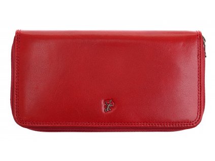 Velká dámská kožená peněženka penál Cosset 4492 Komodo Red