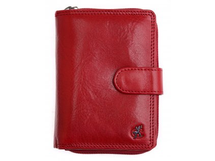 Dámská kožená peněženka Cosset 4512 Komodo červená