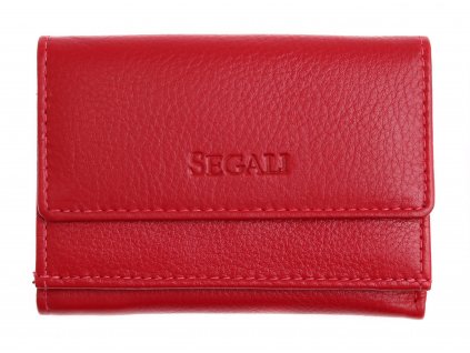 Malinká dámská kožená peněženka Segali SG1756 MINI červená