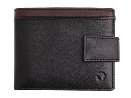 Pánská kožená peněženka Segali 01299 černá/hnědá