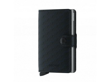 Kožená peněženka SECRID Miniwallet Optical Black Titanium černá