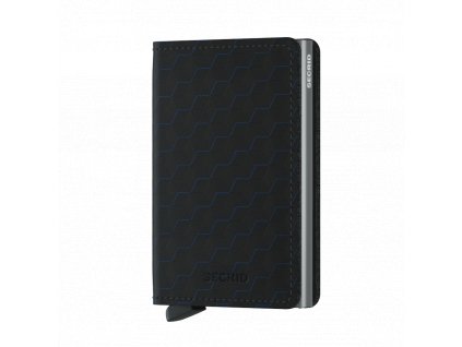 Kožená peněženka SECRID Slimwallet Optical Black Titanium černá