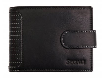 Pánska kožená peňaženka Segali 572.665.005C čierna