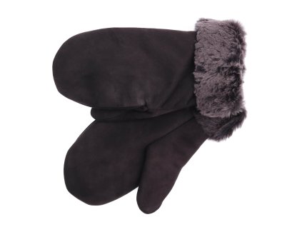 Dámské kožešinové palčáky PA107 čokoládové