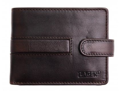 Pánská kožená peněženka Lagen 1997 T tmavě hnědá