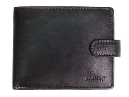 Pánská kožená peněženka Lagen E 1036/T černá