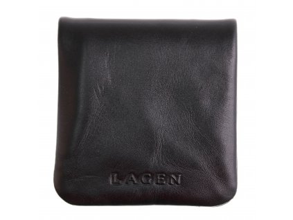 Kožený mincovník Lagen TS - 016 čierny