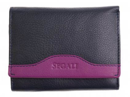 Dámska kožená peňaženka Segali SG61420 blue/lila