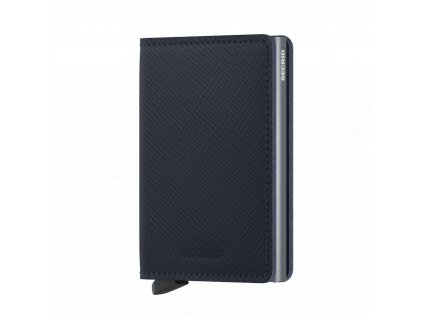 Secrid Slimwallet Saffiano Navy Front