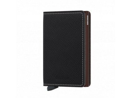 Secrid Slimwallet Saffiano Brown Front