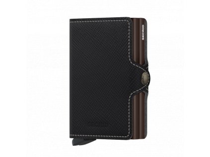 Secrid Twinwallet Saffiano Brown Front